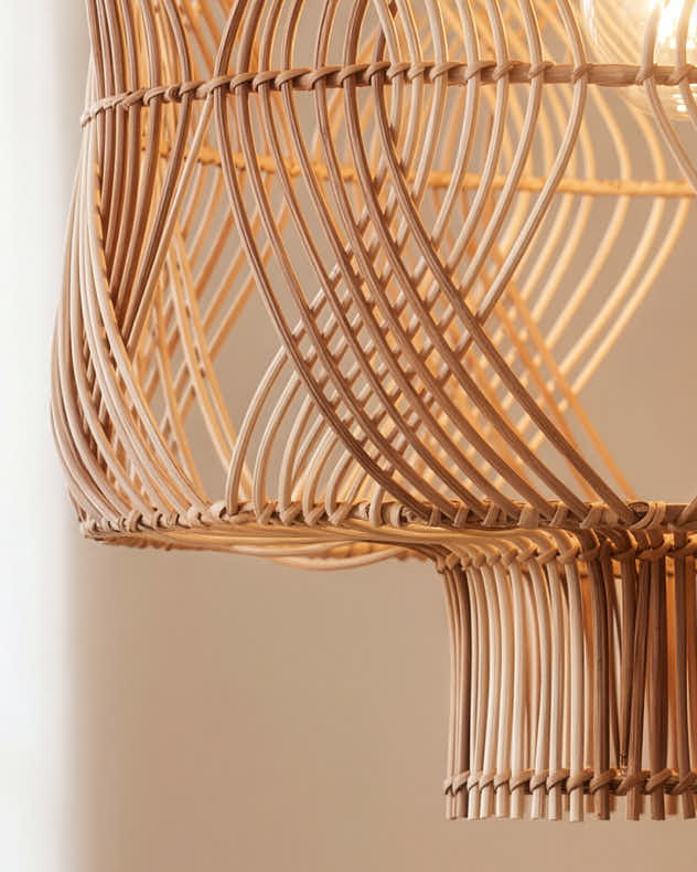Two-Tone Woven Ceiling Shade