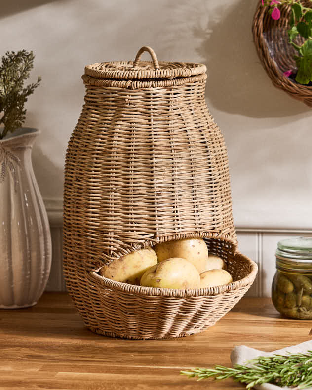 Large Woven Veg Hopper