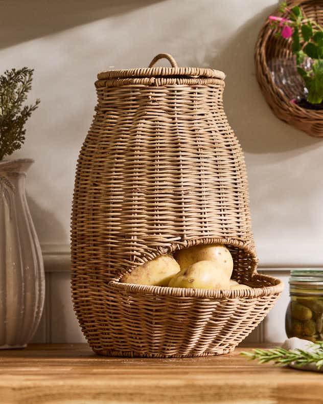 Large Woven Veg Hopper