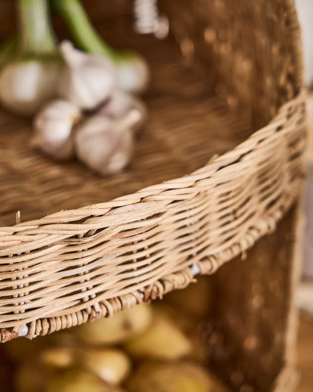 Storage Baskets - Round 2 Tier Storage Basket Rack