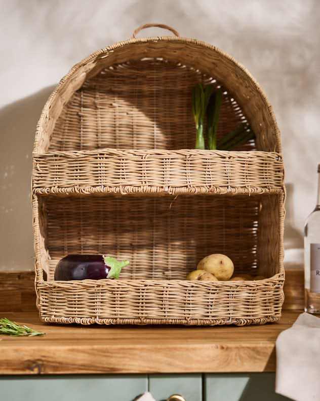 Storage Baskets - Round 2 Tier Storage Basket Rack