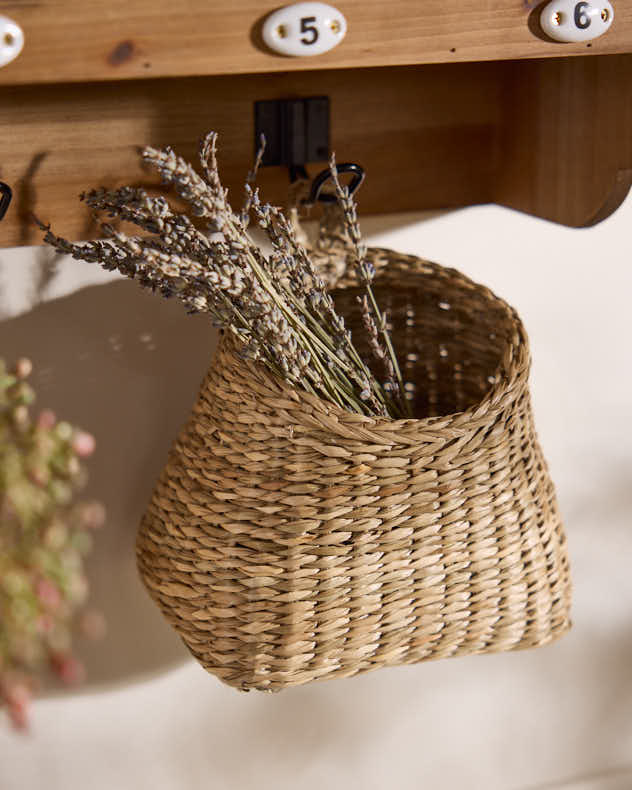 Woven Sack Shaped Basket