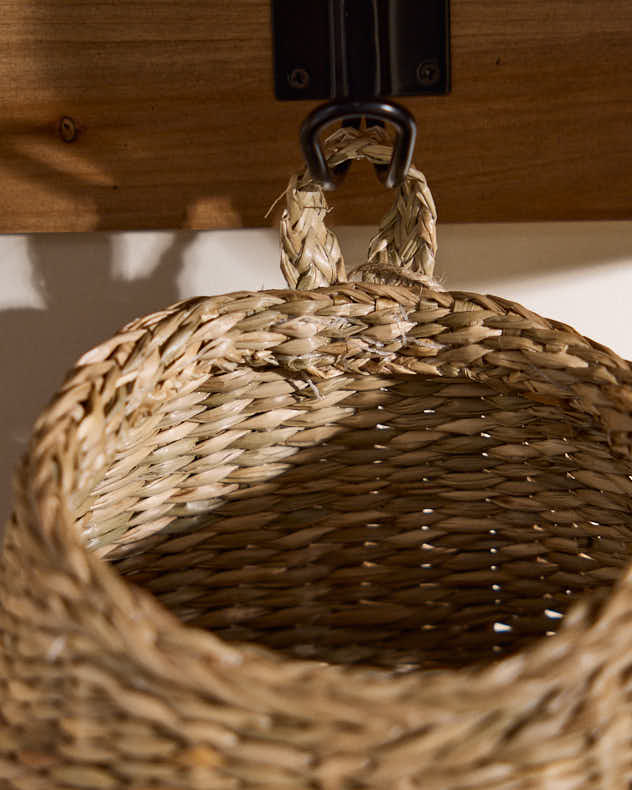 Woven Sack Shaped Basket