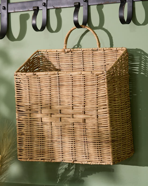 Rectangular Woven Wall Basket