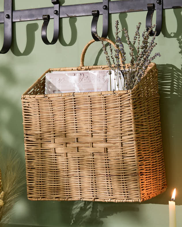 Rectangular Woven Wall Basket