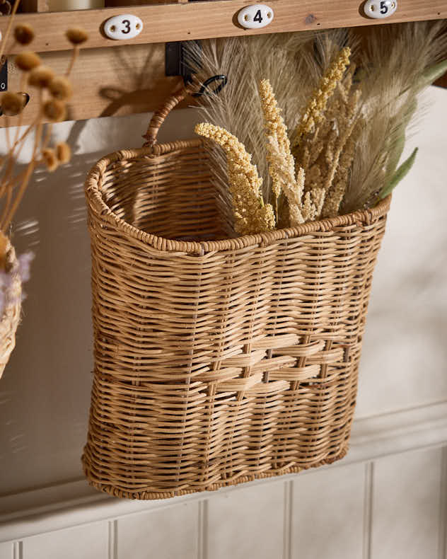 Oval Woven Wall Basket
