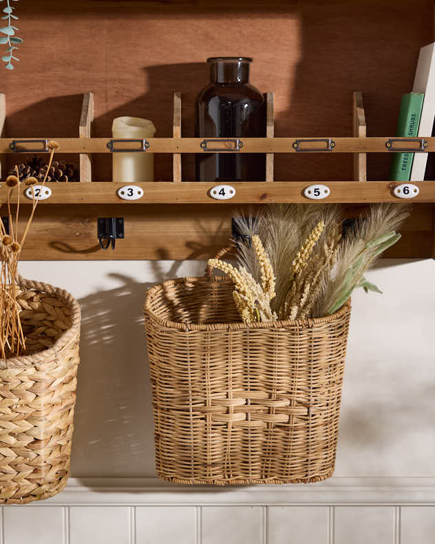 Oval Woven Wall Basket