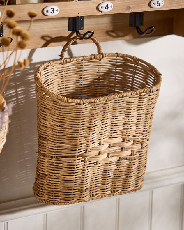 Oval Woven Wall Basket