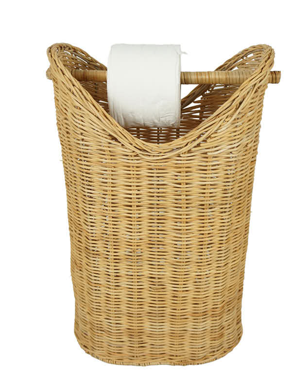 Fluted Toilet Roll Holder and Basket