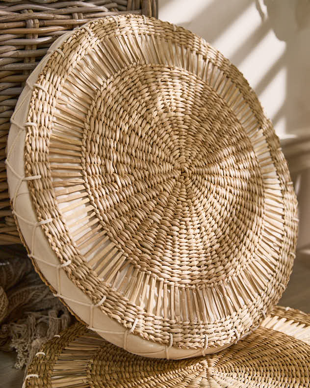 Manari Woven Round Floor Cushion