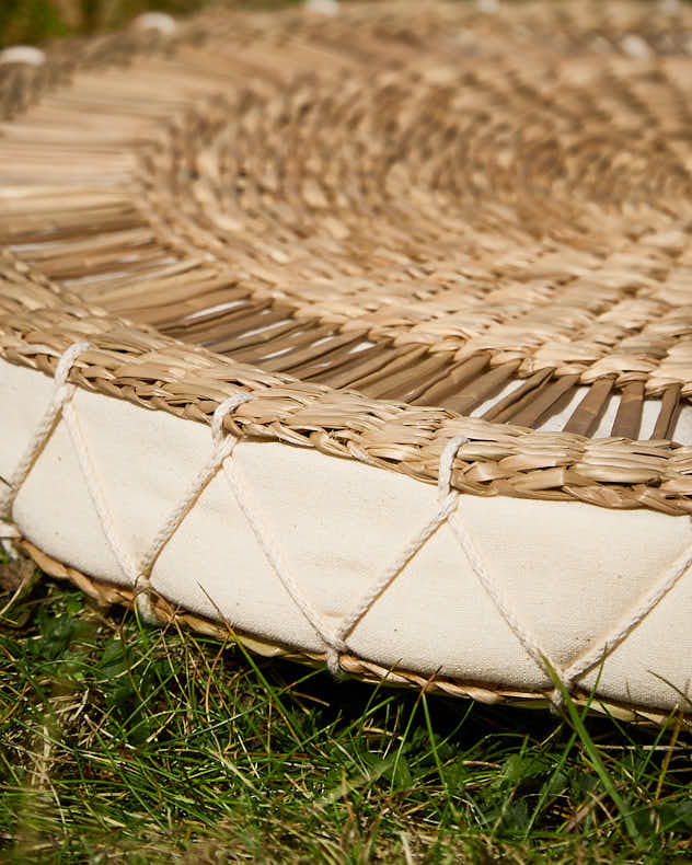 Manari Woven Round Floor Cushion