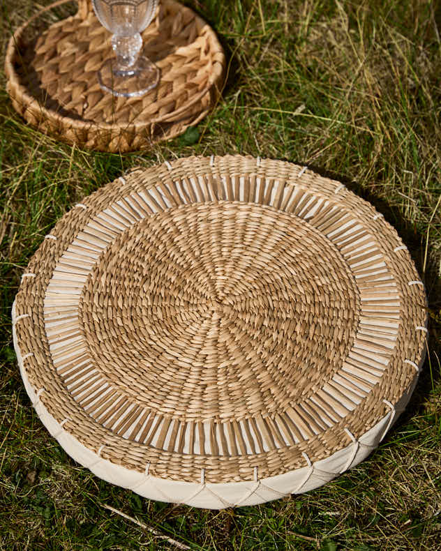 Manari Woven Round Floor Cushion