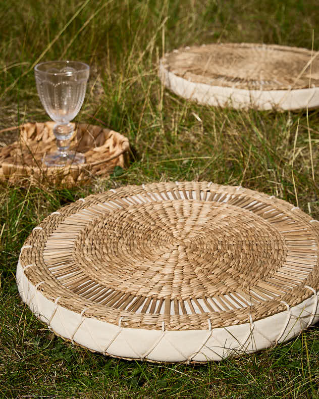 Manari Woven Round Floor Cushion