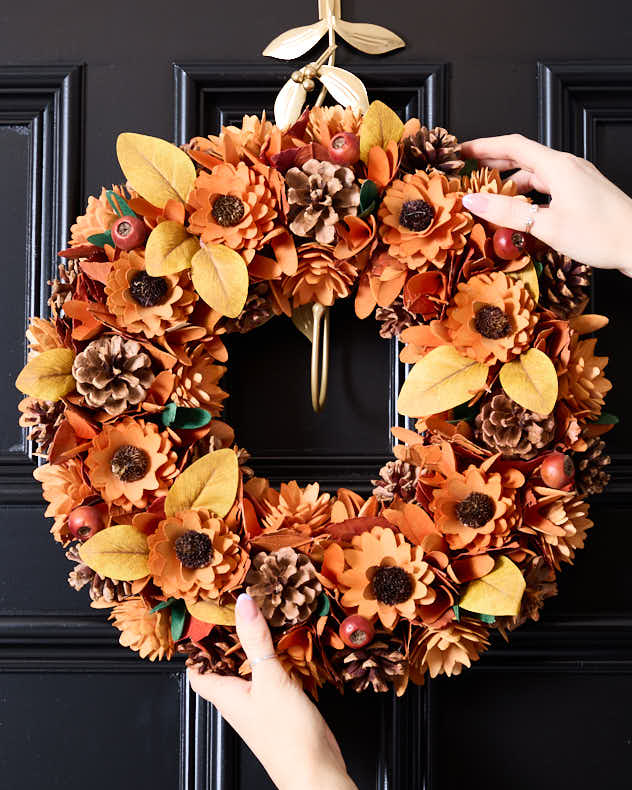 Fall Florals Autumn Wreath 43cm