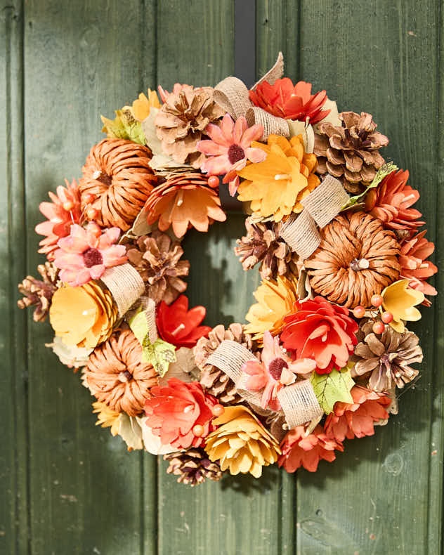 Pumpkin Patch Autumn Wreath 30cm