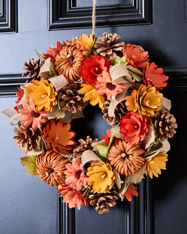 Pumpkin Patch Autumn Wreath 30cm