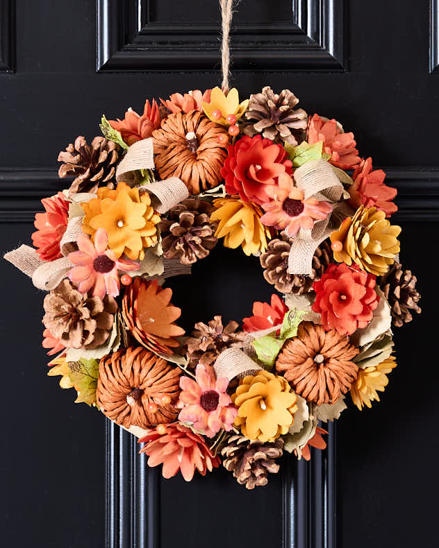 Pumpkin Patch Autumn Wreath 30cm