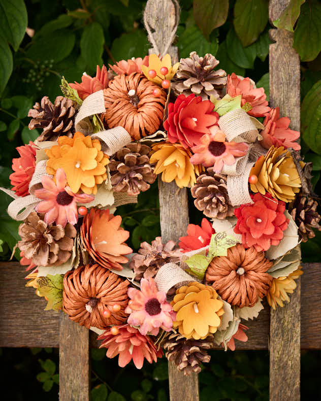 Pumpkin Patch Autumn Wreath 30cm