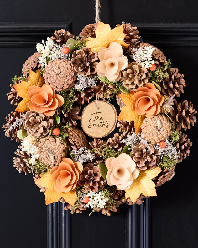 Personalised Autumn Forest Wreath
