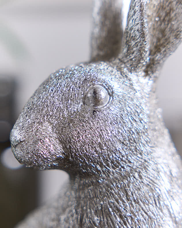 Ornaments - Small Silver Hare Ornament
