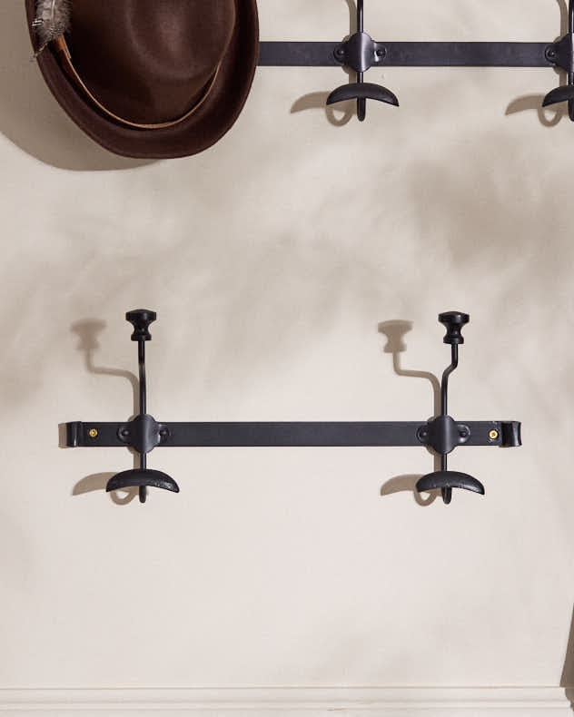 Hooks &amp; Racks - Duke Noir Metal Wall Hooks
