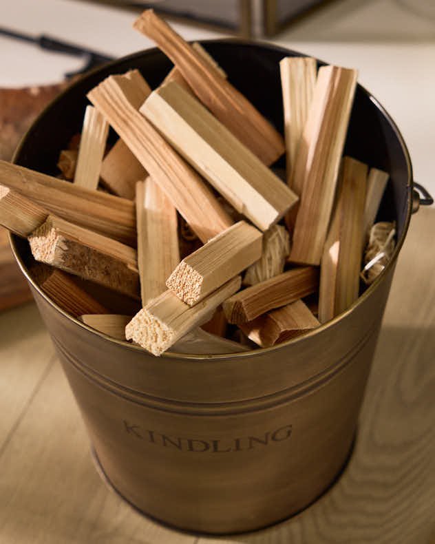Brass Spark Kindling Bucket