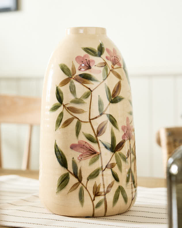 Summer Pink Floral Blossom Vase