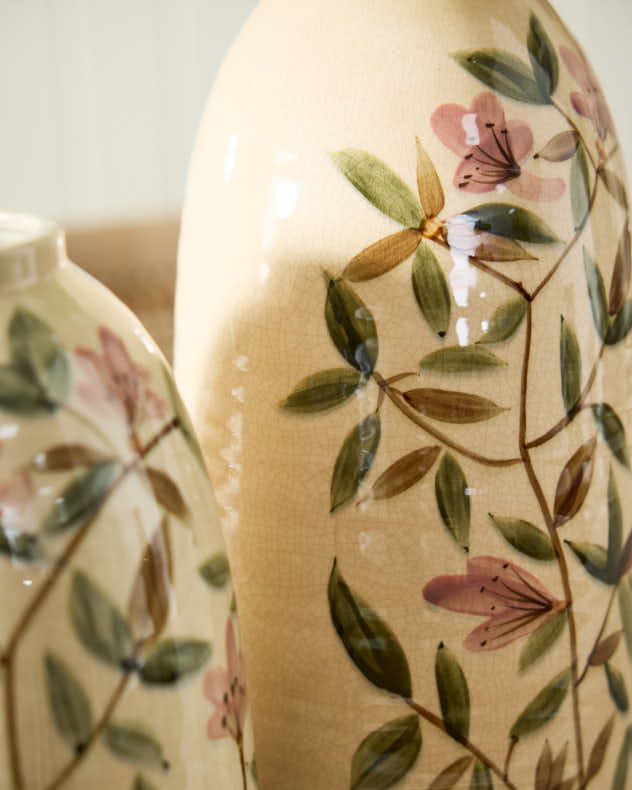 Summer Pink Floral Blossom Vase