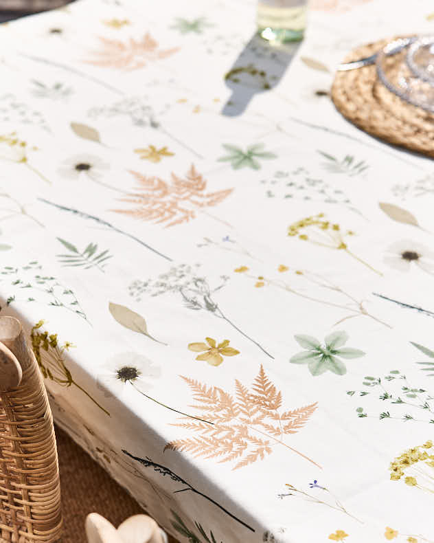 Table Cloth - Summer Wildflowers Cotton Tablecloth