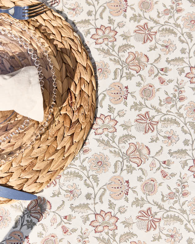 Large Spring Botanical Tablecloth