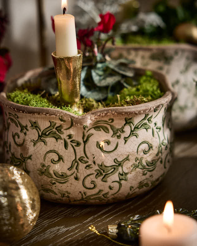 Irina Green Botanical Set of 3 Planters