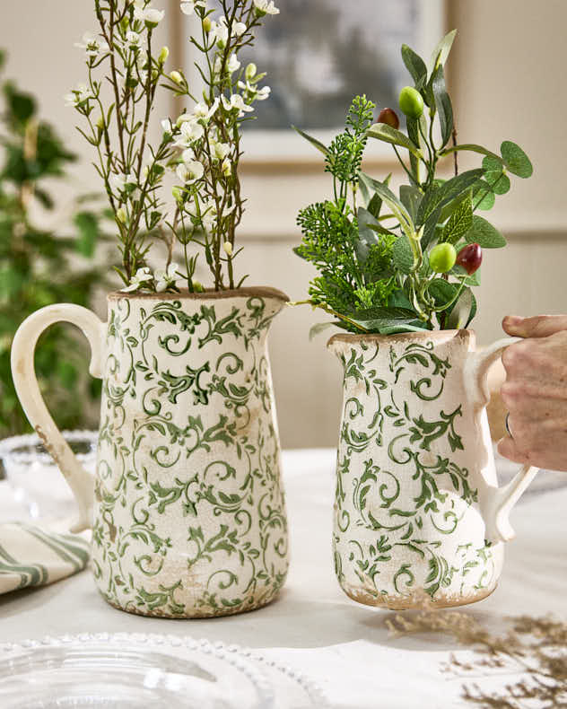 Jug Vase - Irina Green Botanical Pitcher Jug