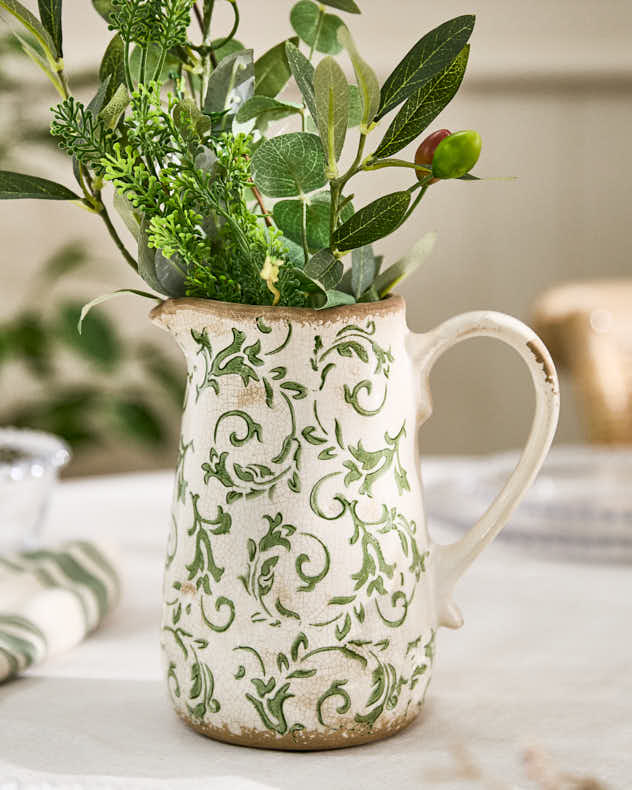 Irina Green Botanical Pitcher Jug