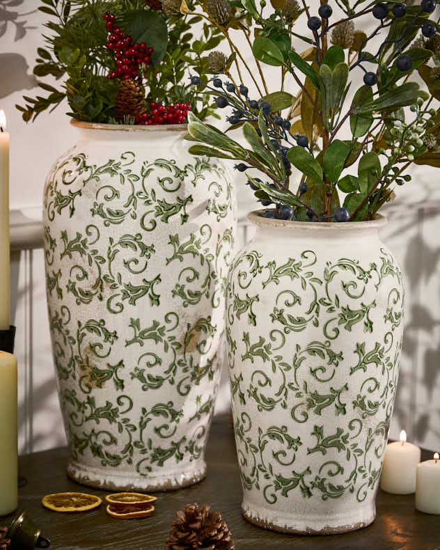 Irina Green Botanische Urnenvase