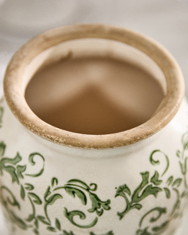 Vases - Irina Green Botanical Urn Vase