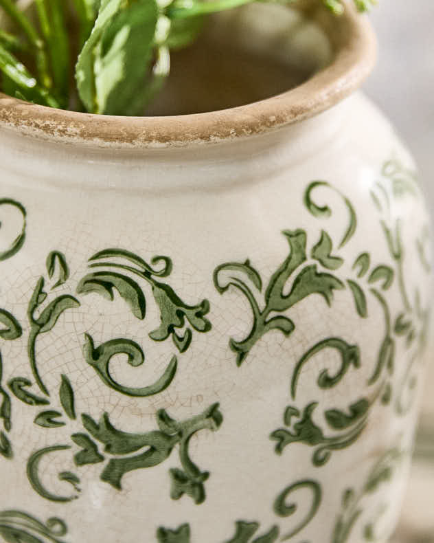 Vases - Irina Green Botanical Urn Vase