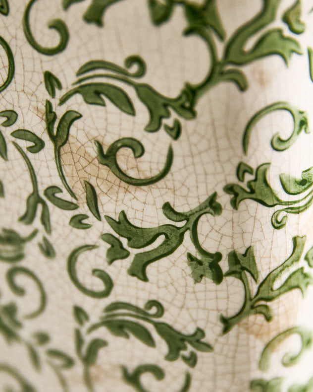 Irina Green Botanical Bottle Vase