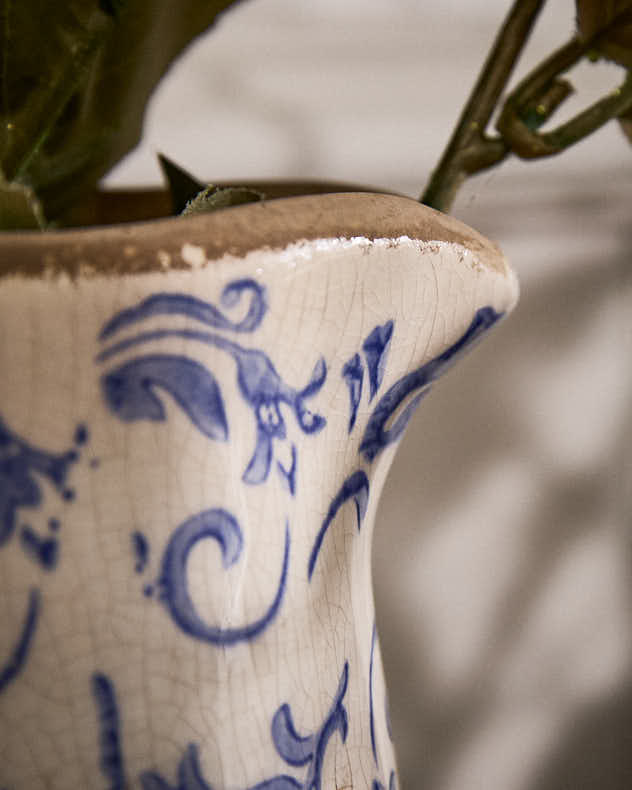 Solene Blue Botanical Kanne