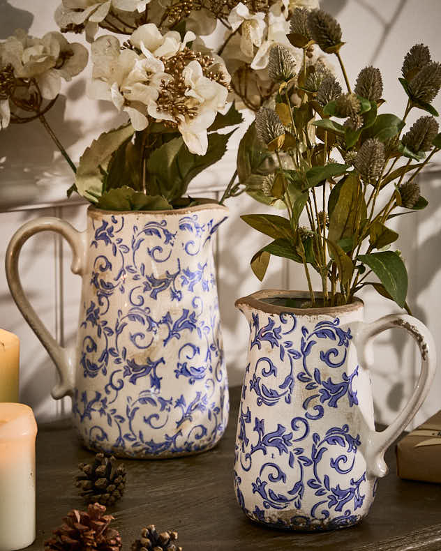 Solene Blue Botanical Kanne