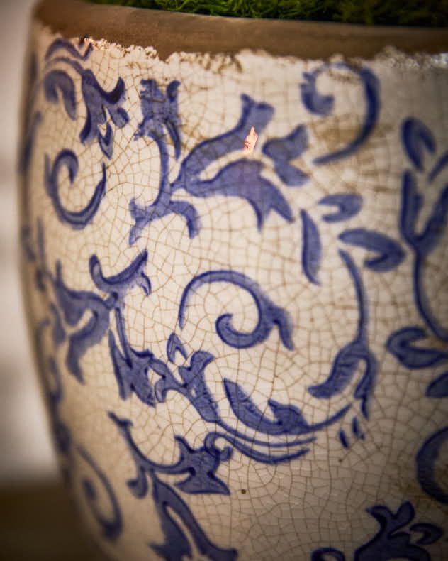 Solene Blue Botanical Pflanzgefäß