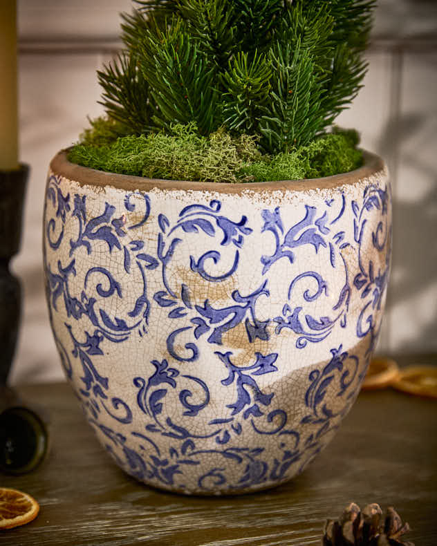 Solene Blue Botanical Pflanzgefäß