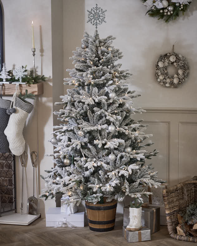 Pre-Lit Potted Christmas Tree Collection