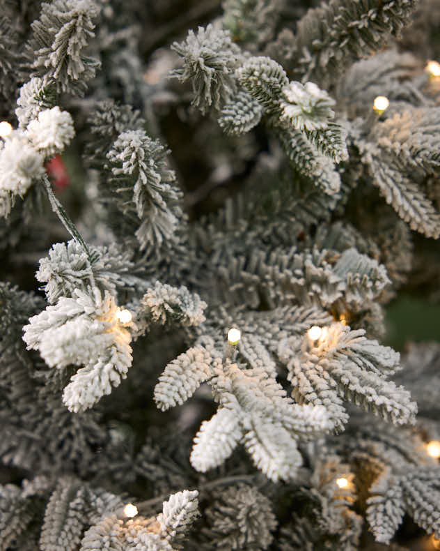 Halden Snowy Pre-Lit Potted Christmas Tree