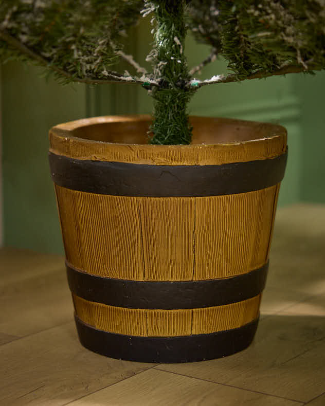 Halden Snowy Pre-Lit Potted Christmas Tree
