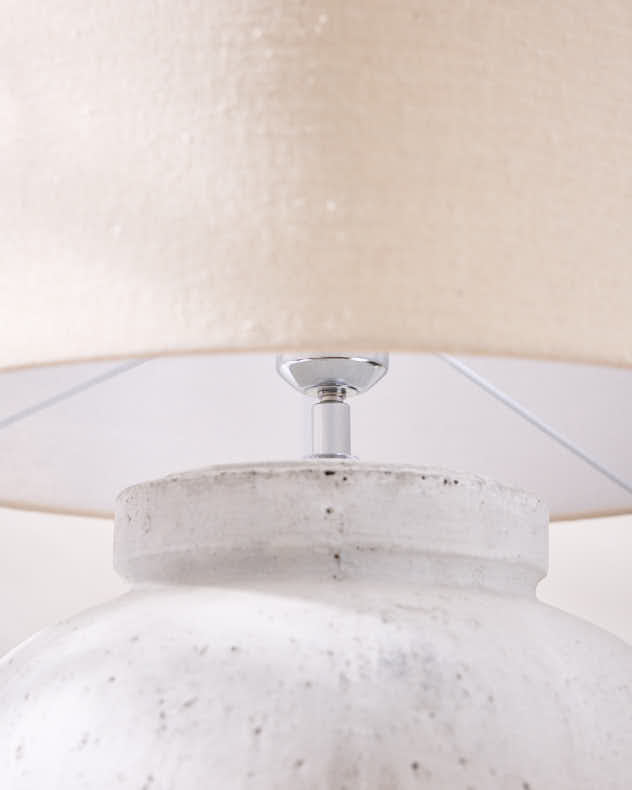 Round Vintage Ceramic Table Lamp