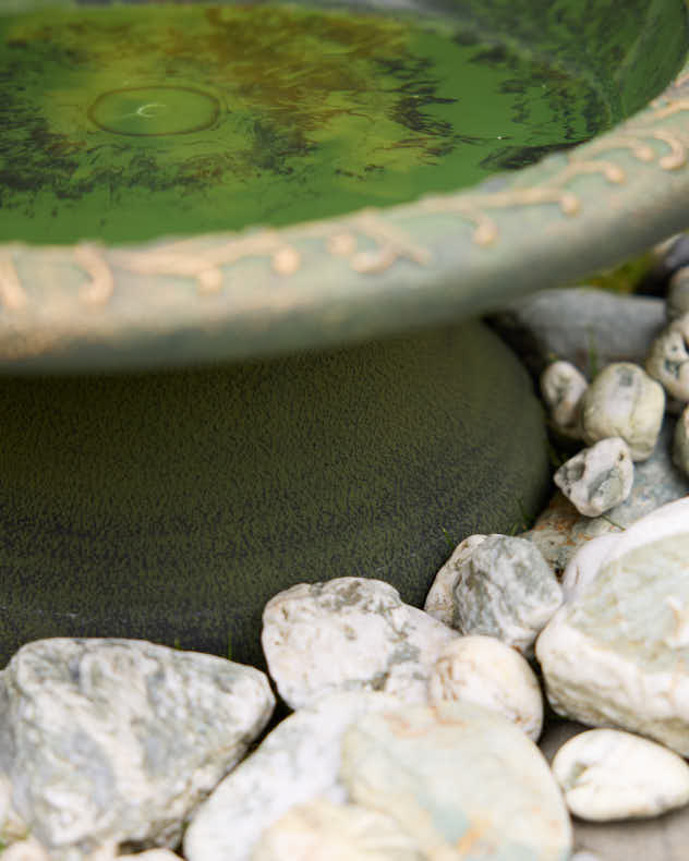 Coniston Grey Ornate Bird Bath