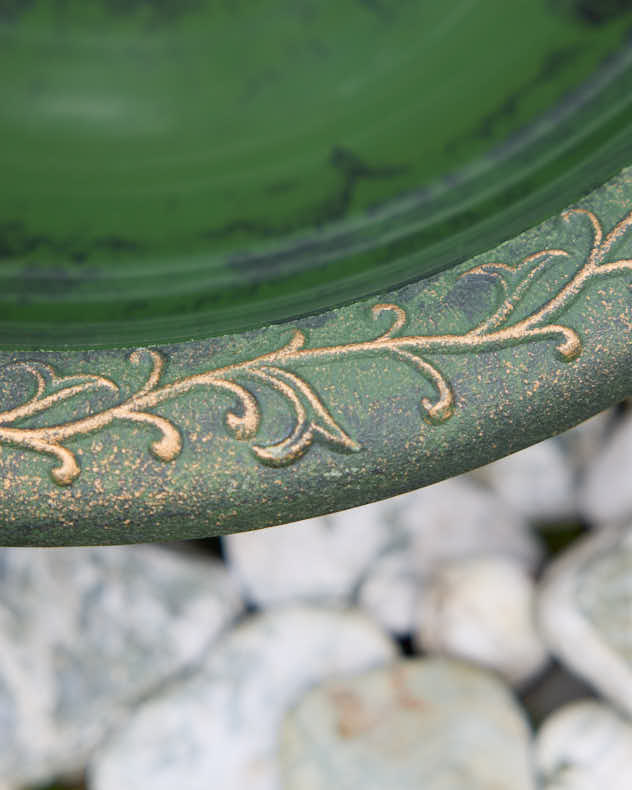 Coniston Grey Ornate Bird Bath