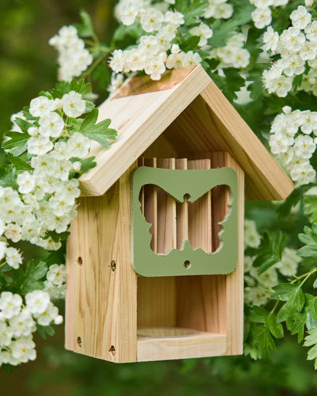 Sage Green Wooden Butterfly Barn