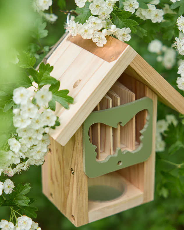 Sage Green Wooden Butterfly Barn