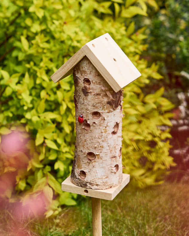 Natural Wooden Ladybird Tower